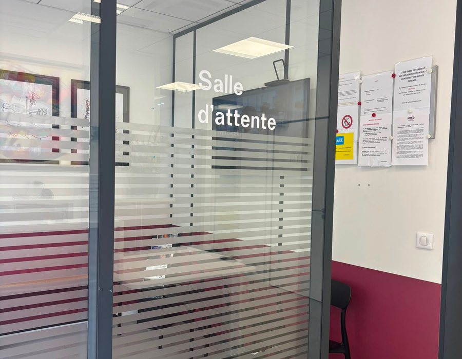 Salle d'attente du cabinet d'orthodontie